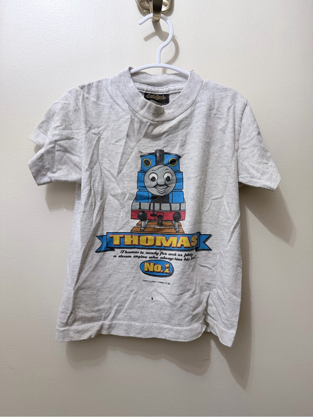 Vintage 1999 Changes Thomas The Train Graphic T Shirt 4T Unisex USA Nostalgia